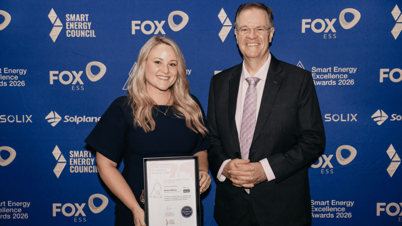 Nicole Bilman Smart Energy Awards Runner Up
