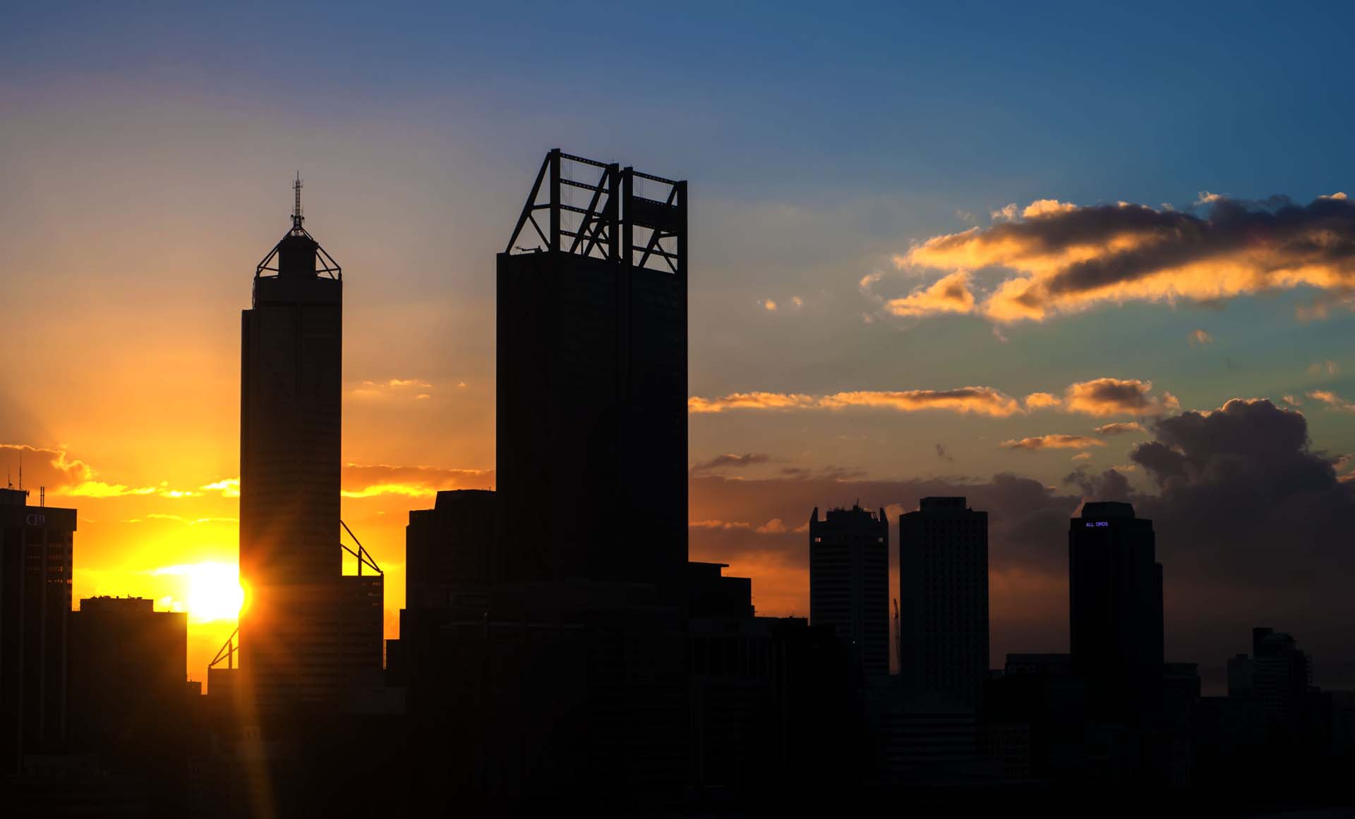 Sunrise over Perth for the WA solar rebate