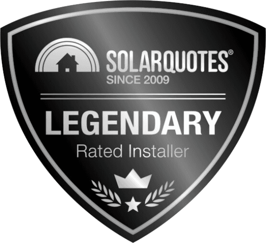 SolarQuotes Legendary Rater installer badge