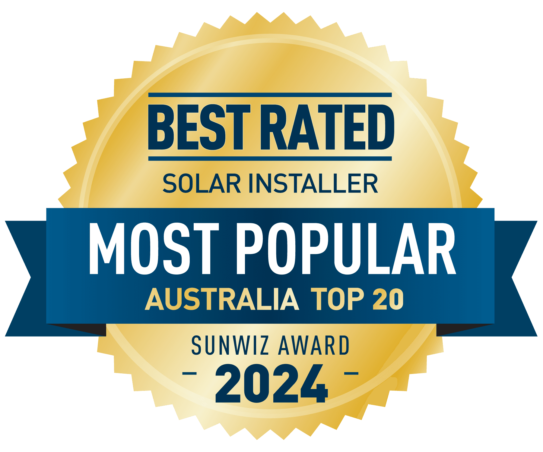 SunWiz 2024 Top 20 most popular installer award